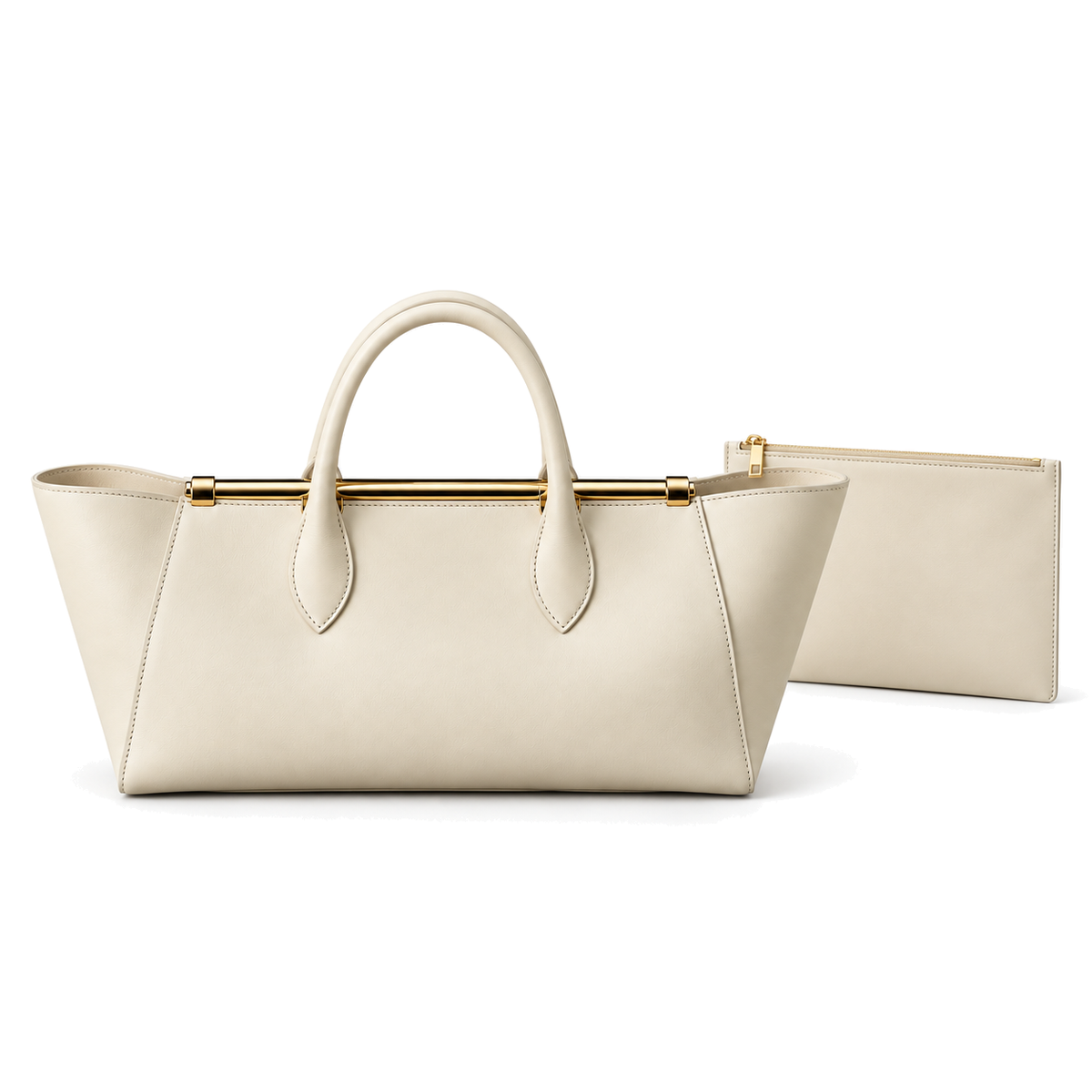 Solenne East-West Tote on a white background