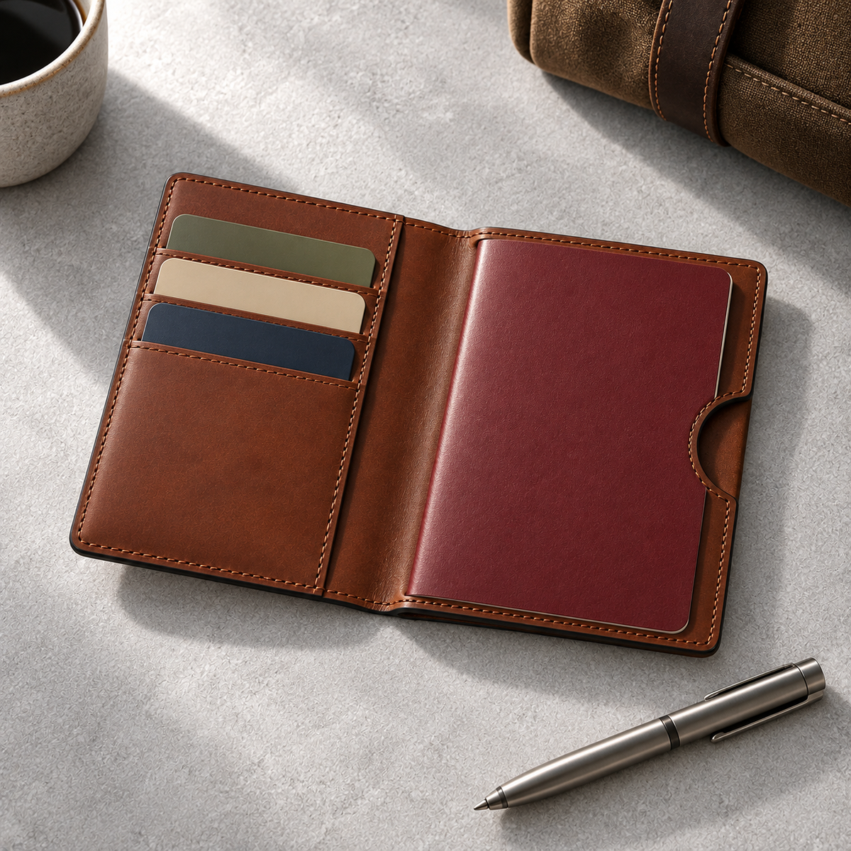 Vela Passport Wallet lifestyle view